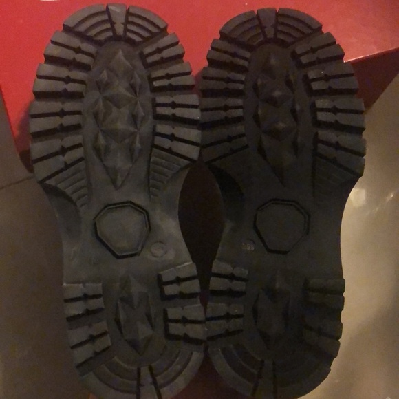 Bow Lug -Sole Leather Sock Boots Size 39.5 - Picture 5 of 9